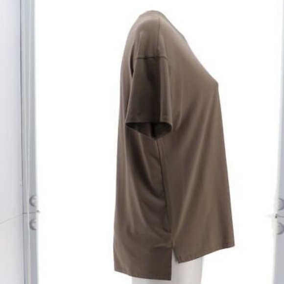 NWT SERRA RETREAT BY JOIE RUCKER THE‎ RELAXED TUNIC TEE PEACE GREEN XXS - Picture 3 of 9